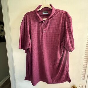 PGA Tour Men's Purple Polo Shirt